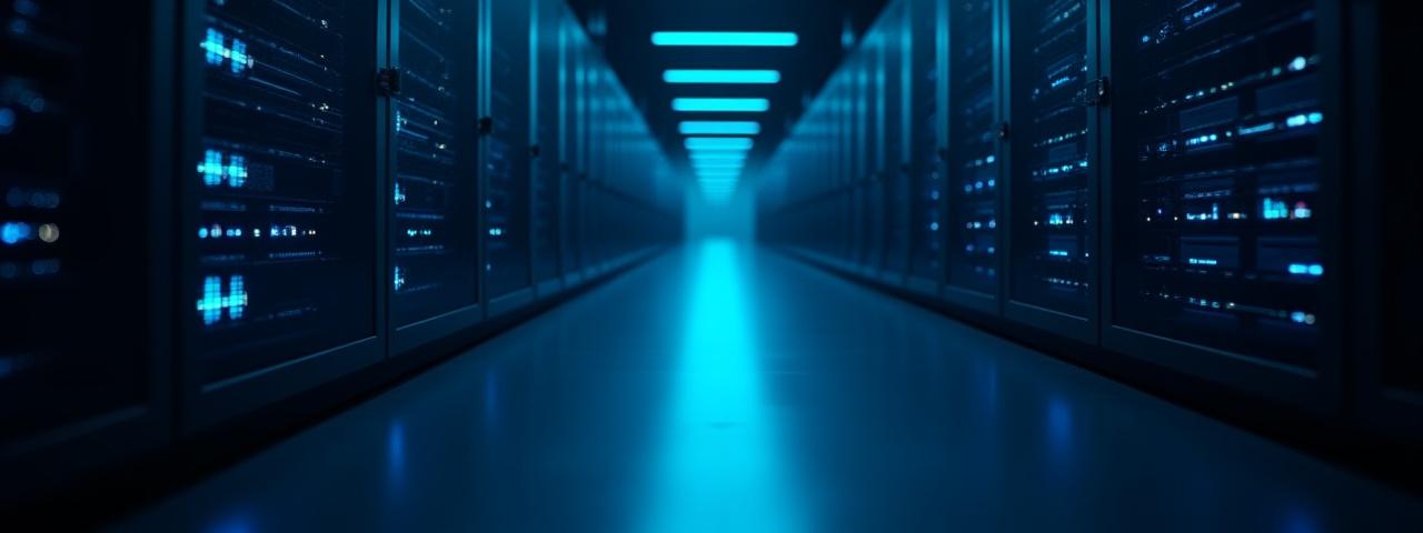 Secure server hardware representing logistics data protection and cybersecurity architecture