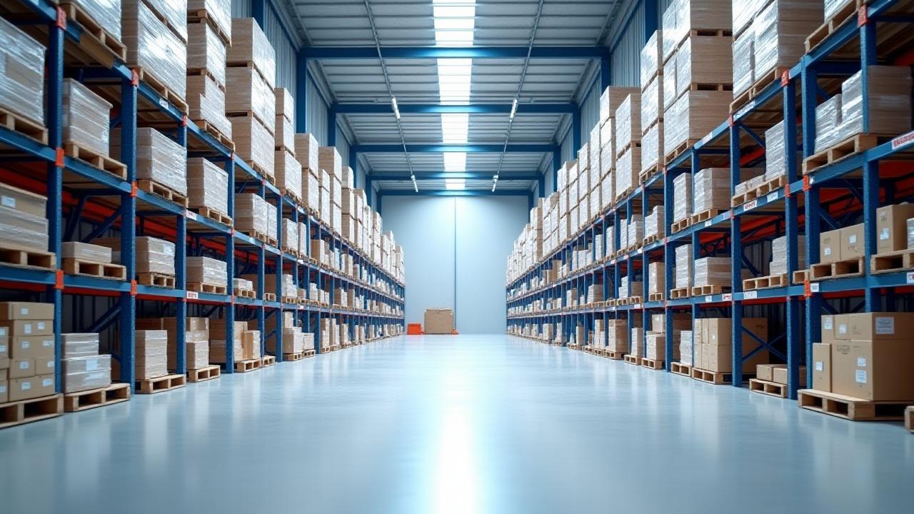 Modern logistics warehouse in Gainesville Georgia with high-density racking